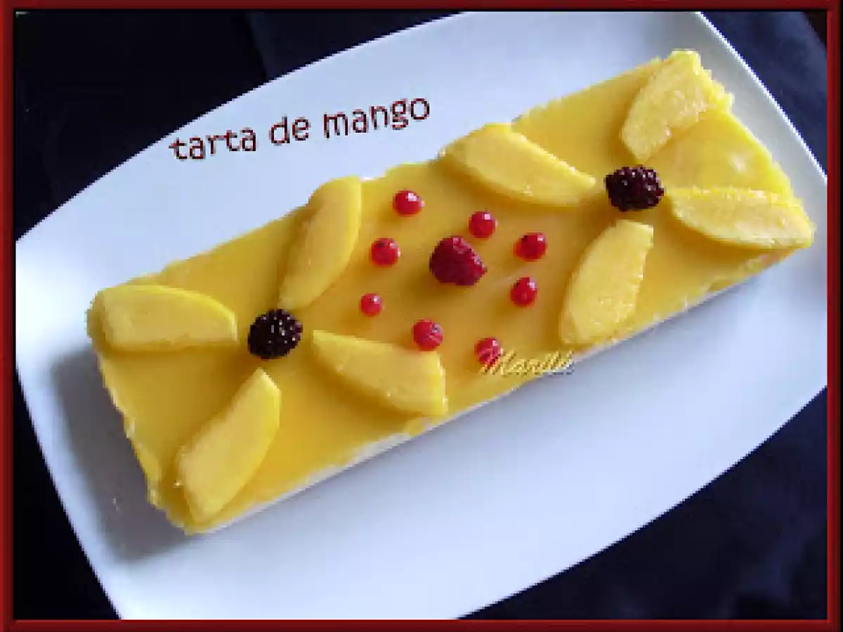 TARTA DE QUESO Y MANGO