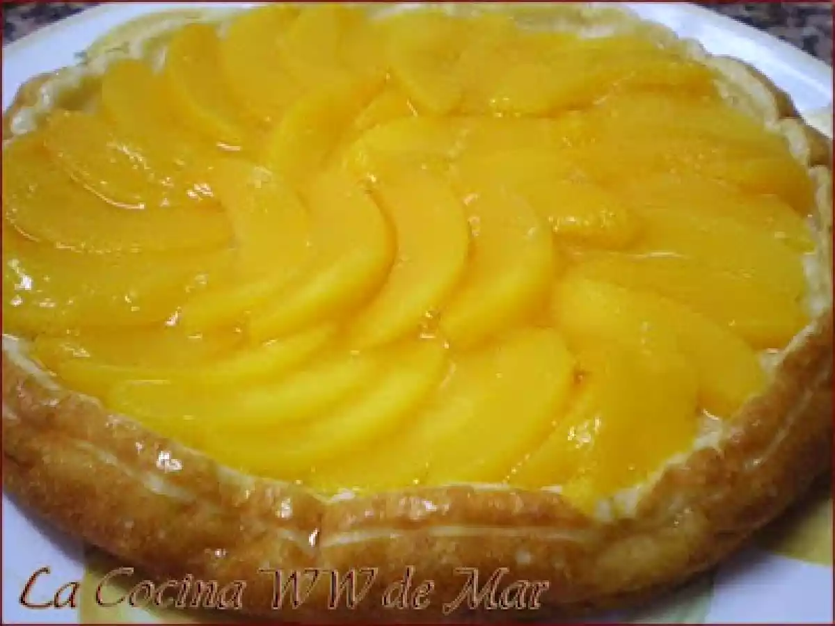 Tarta de queso y melocotón en FC
