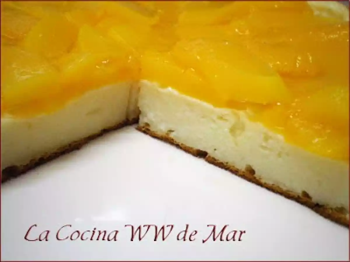 Tarta de queso y melocotón en FC - foto 2
