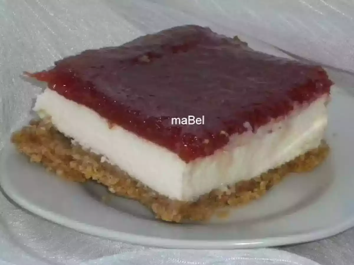 Tarta de queso y membrillo - Icebox cheesecake