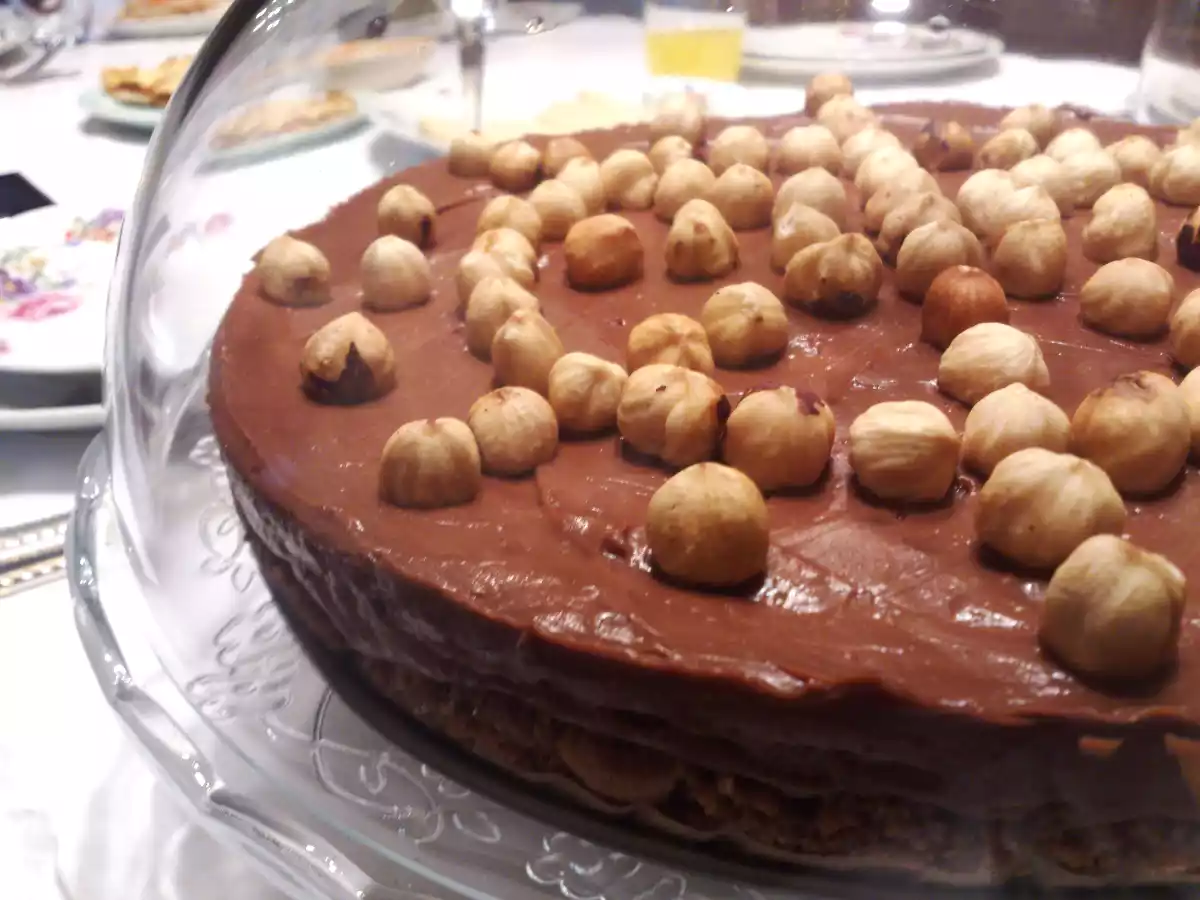 Tarta de queso y nutella sin horneado (Nigella Lawson)