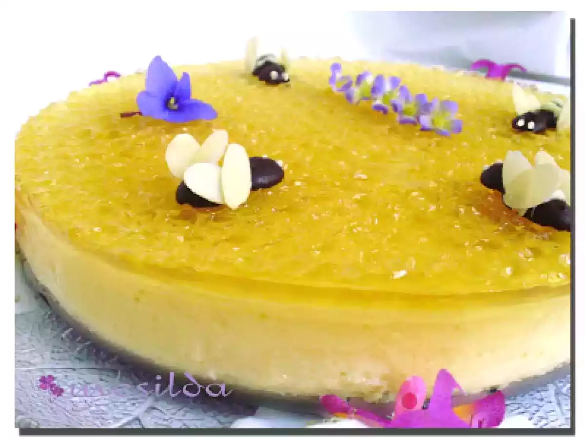 TARTA DE REQUESON Y MIEL - foto 2