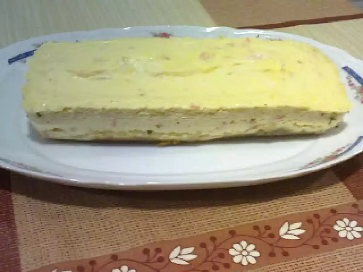 TARTA DE SALMÓN (Al Microondas)