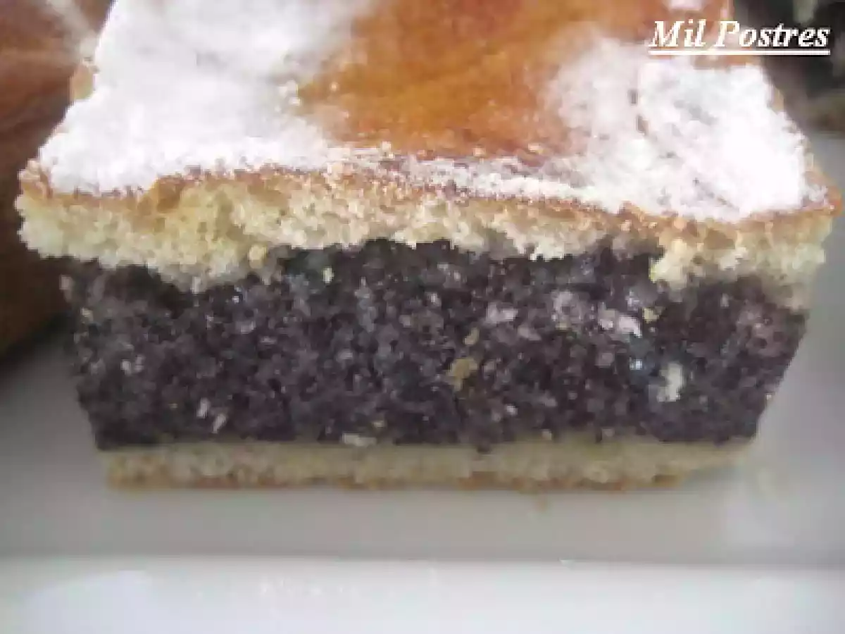 Tarta de semillas de amapola (Mohnkuchen). Alemania