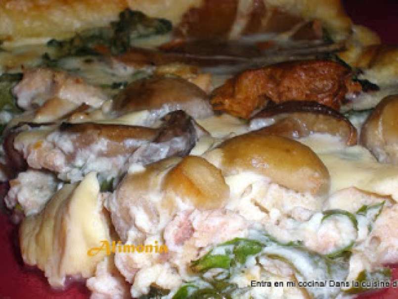Tarta de setas y atun/ Tarte champignons-thon - foto 4