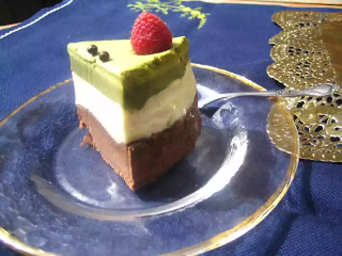 Tarta de té matcha y frambuesas - foto 2