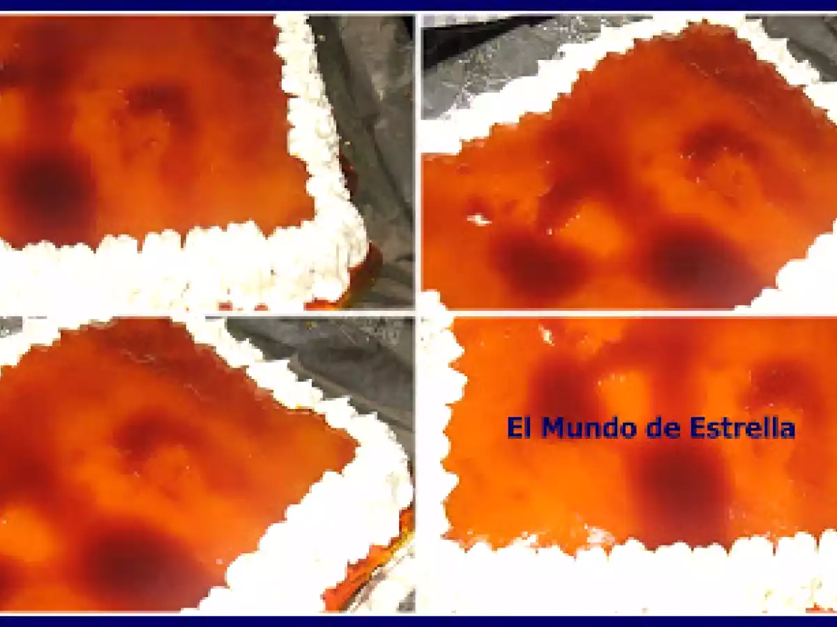 Tarta de Tocino de Cielo sobre hojaldre con Nata Montada