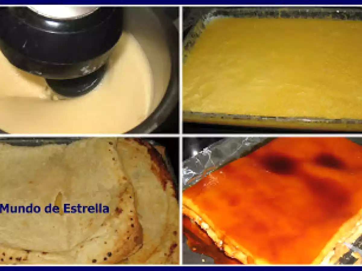 Tarta de Tocino de Cielo sobre hojaldre con Nata Montada - foto 2