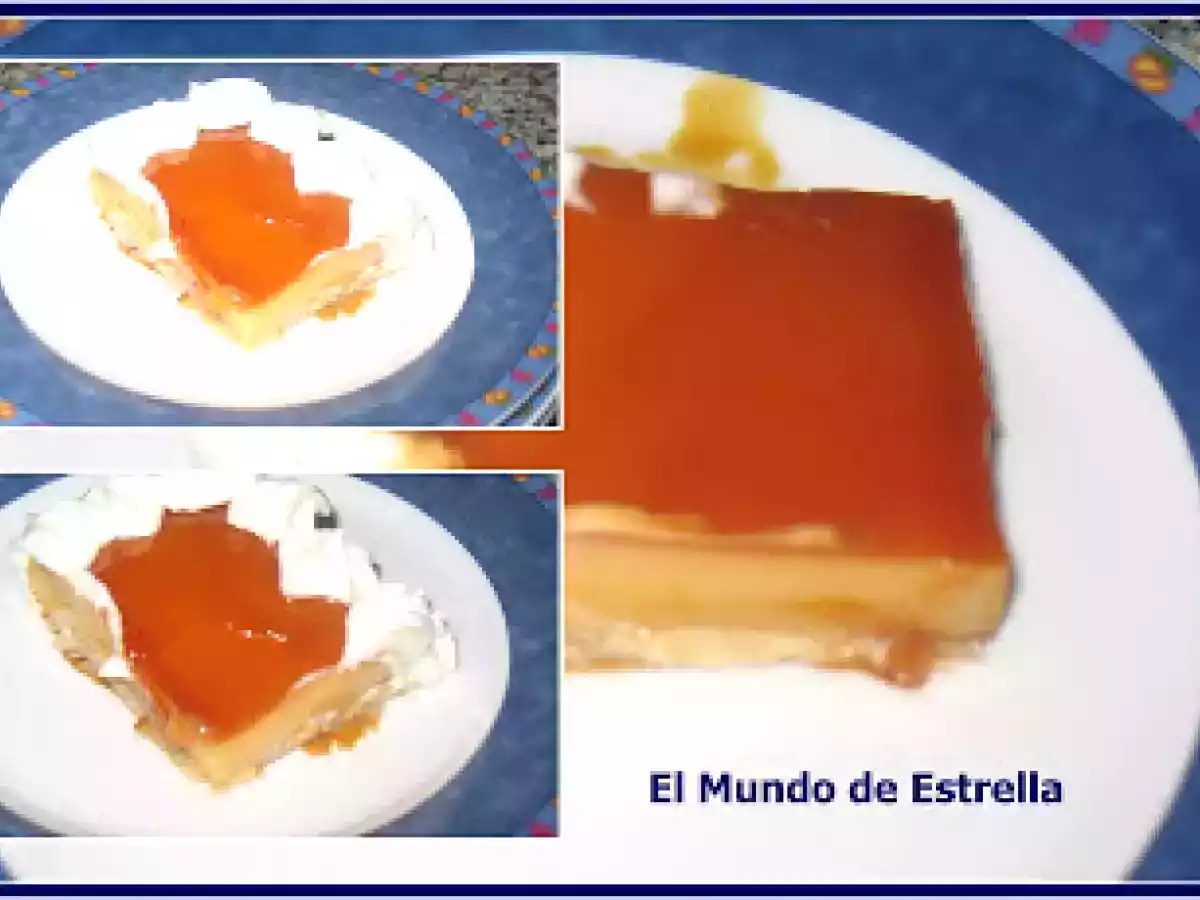 Tarta de Tocino de Cielo sobre hojaldre con Nata Montada - foto 4