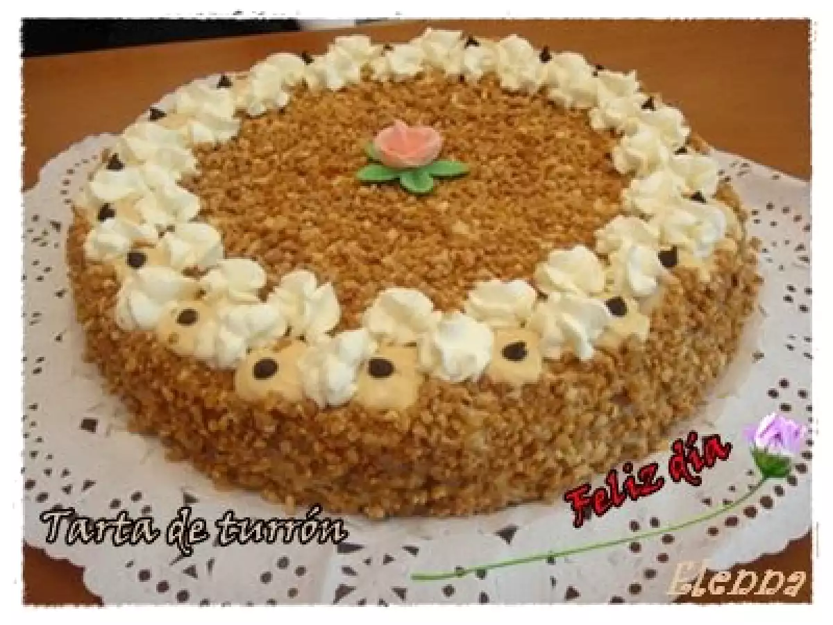 Tarta de turrón