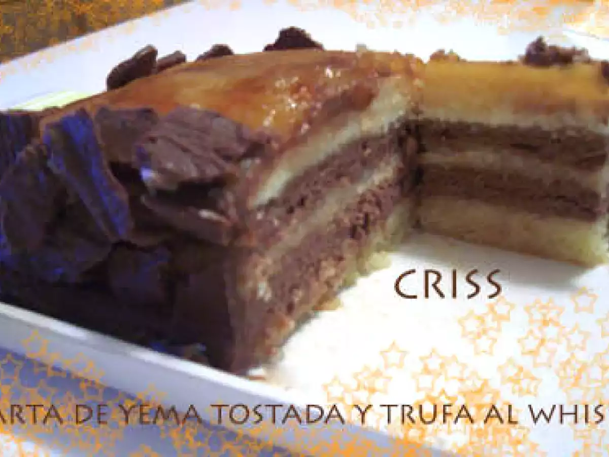 TARTA DE YEMA TOSTADA Y TRUFA AL WHISKY - foto 3