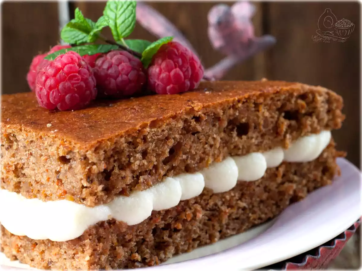 Tarta de zanahoria con frosting de queso y limón