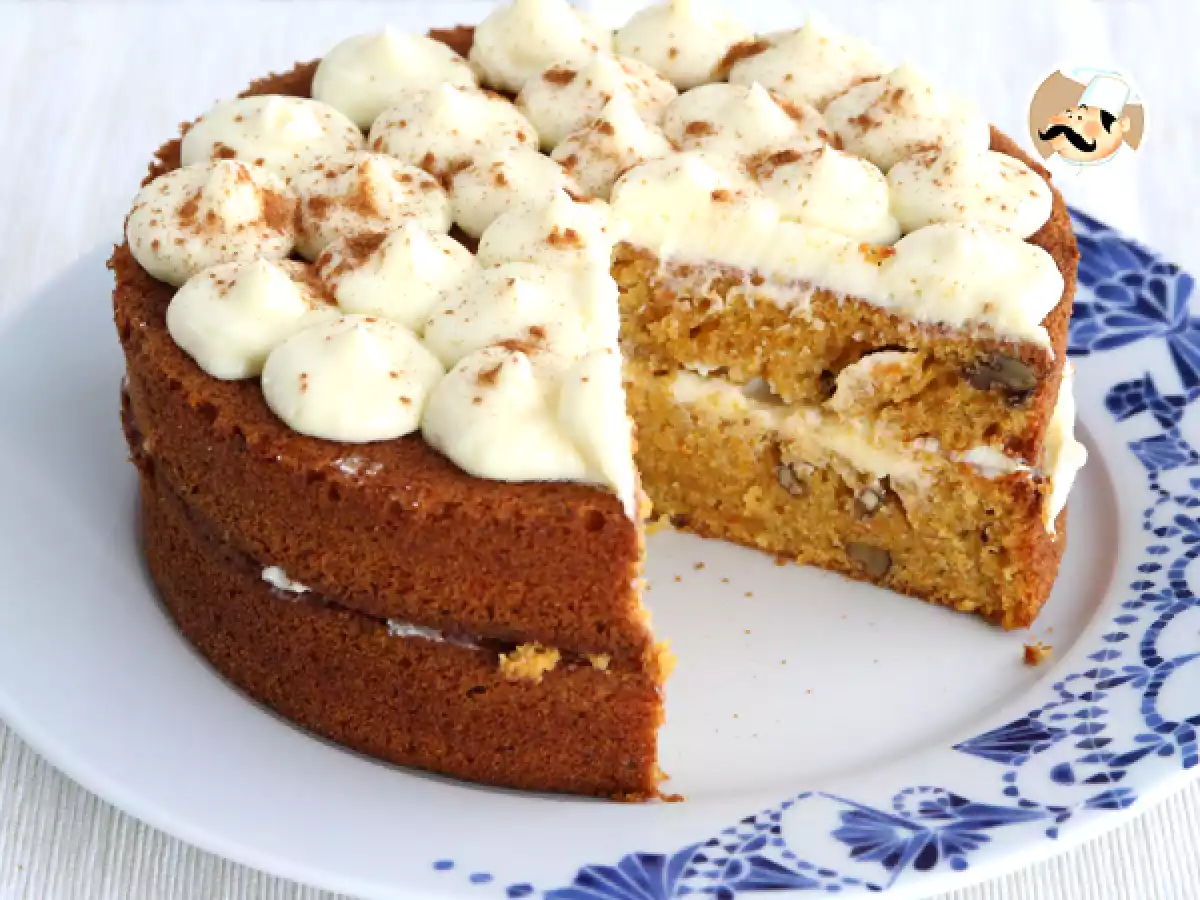 Tarta de zanahoria y nueces, Carrot cake - foto 3