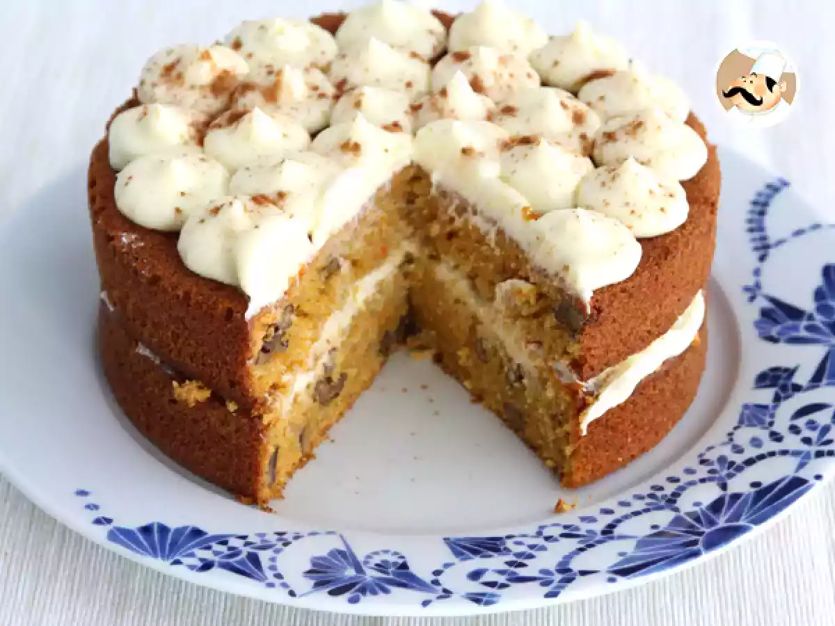 Tarta de zanahoria y nueces, Carrot cake - foto 4
