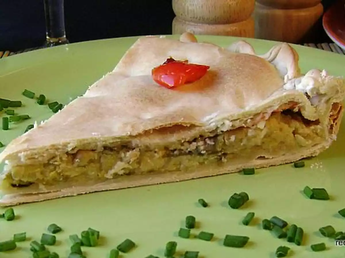 Tarta de zapallito y choclo