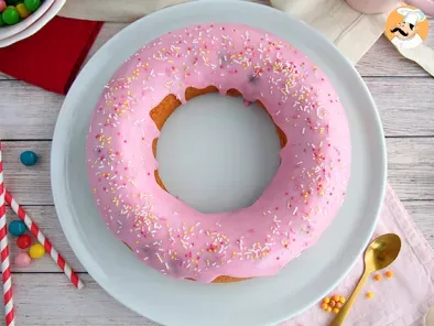 Tarta donut rellena de frambuesas (con glaseado express) - foto 2