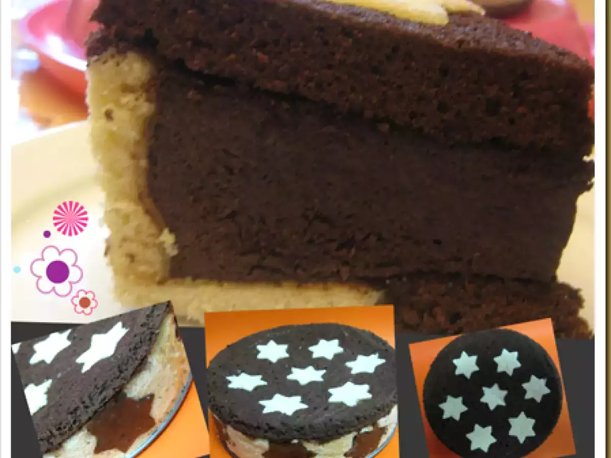 Tarta Estrella rellena de Mousse de Chocolate