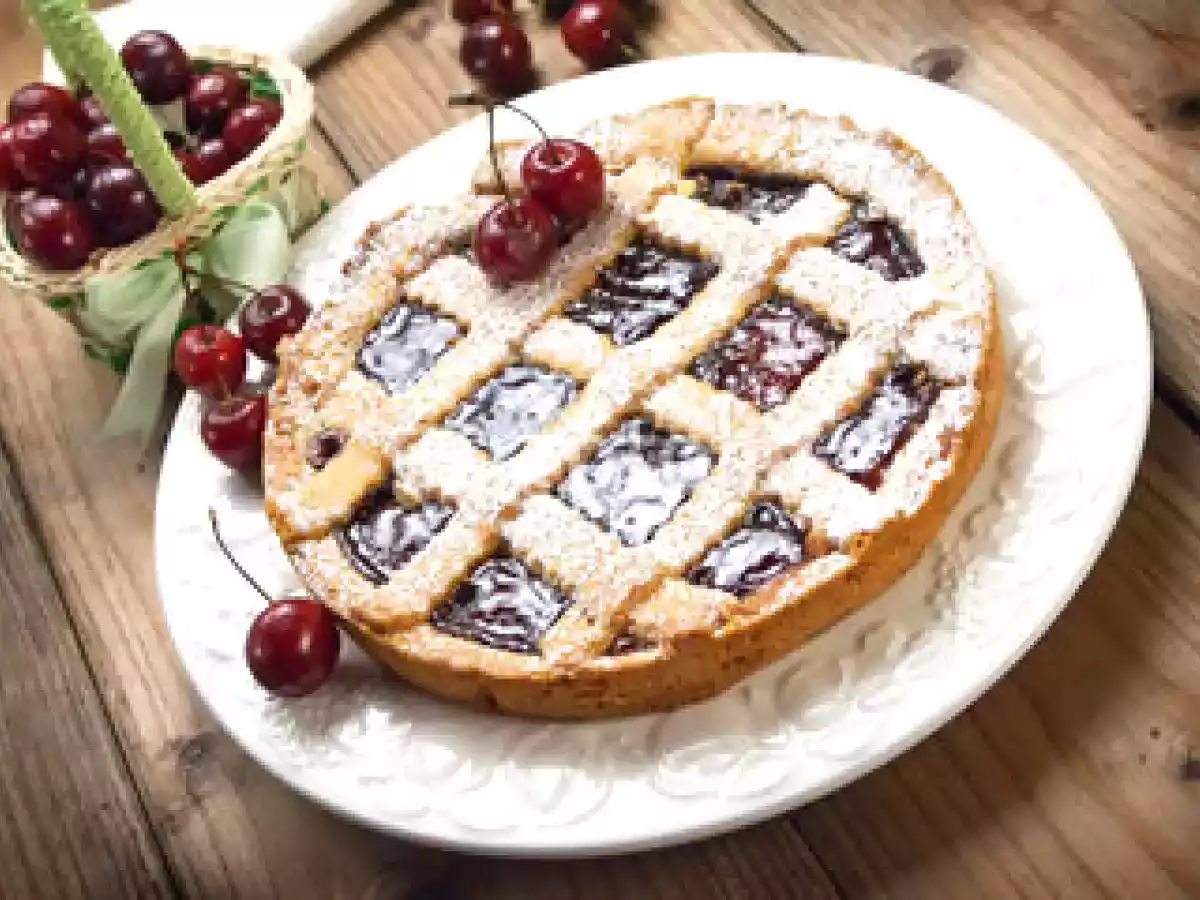 Tarta fácil de guindas