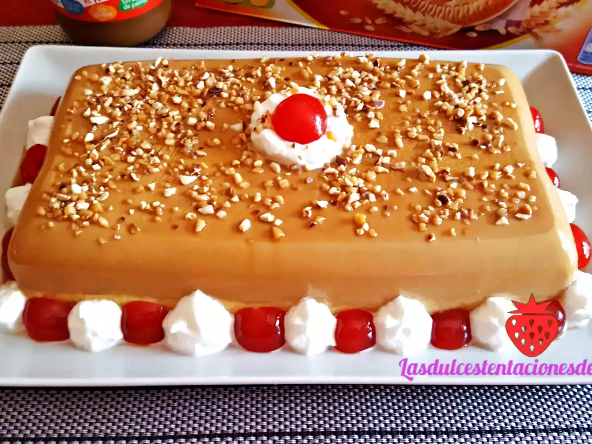 Tarta-Flan de Dulce de Leche y Galletas