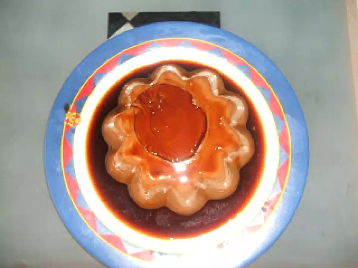 Tarta flan de nutella