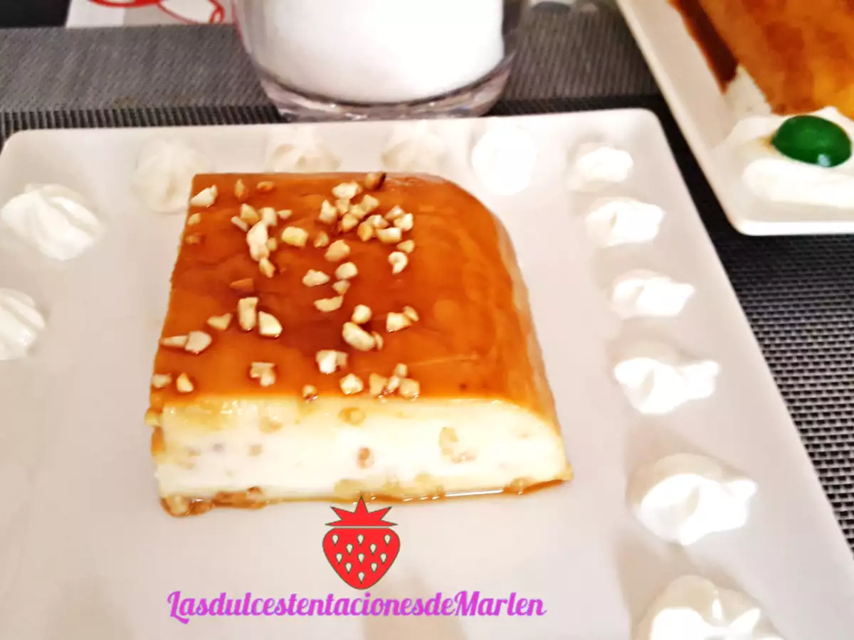 Tarta-Flan de queso y almendras - foto 3