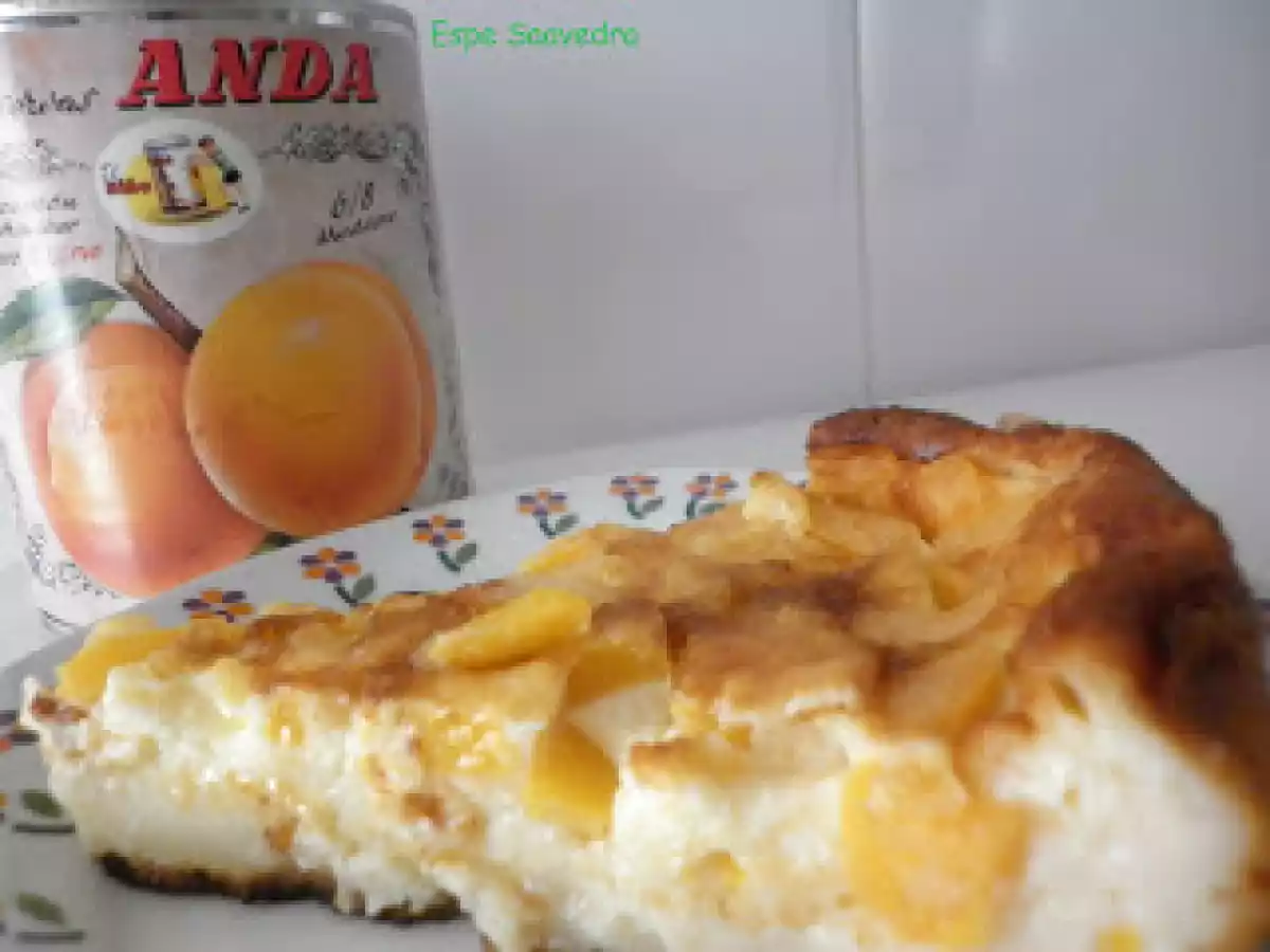 Tarta francesa de melocotón