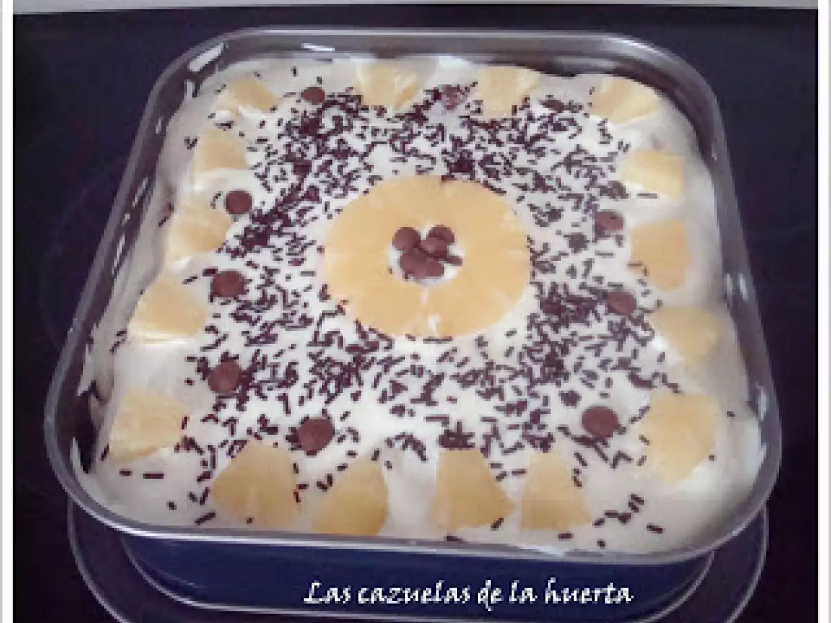 Tarta Fresquita de piña y ...mis keka
