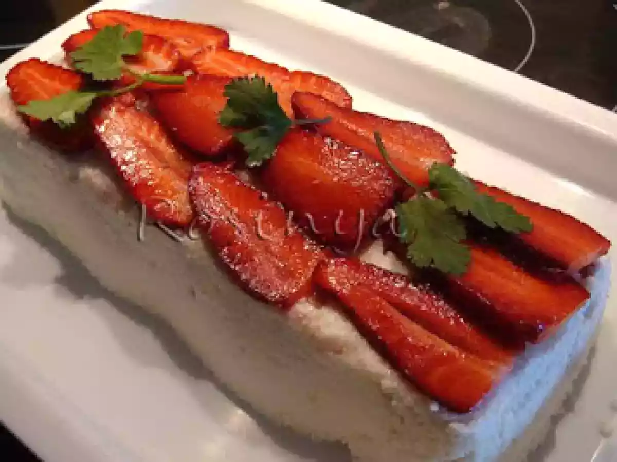 TARTA FRIA DE QUESO Y FRESAS