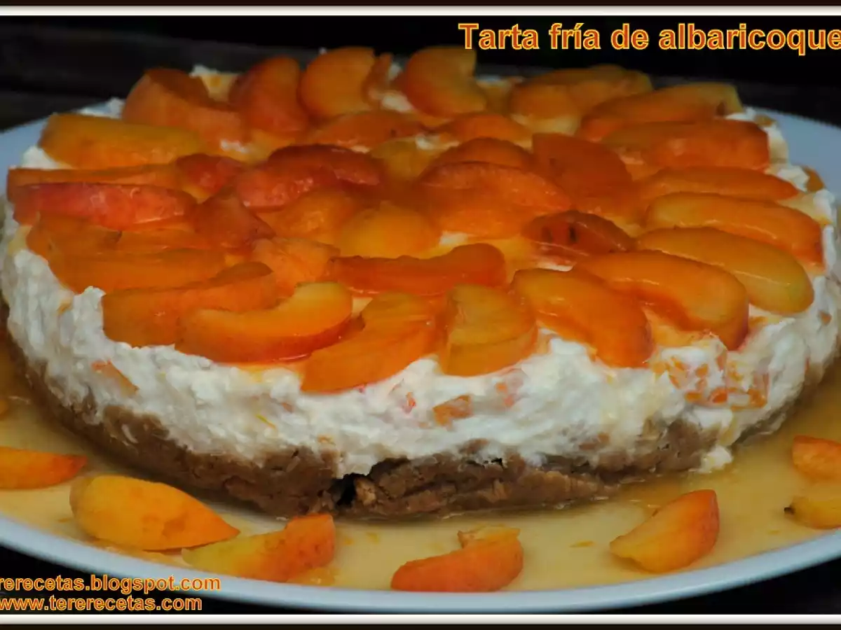 Tarta fría de yogur y albaricoques - foto 3