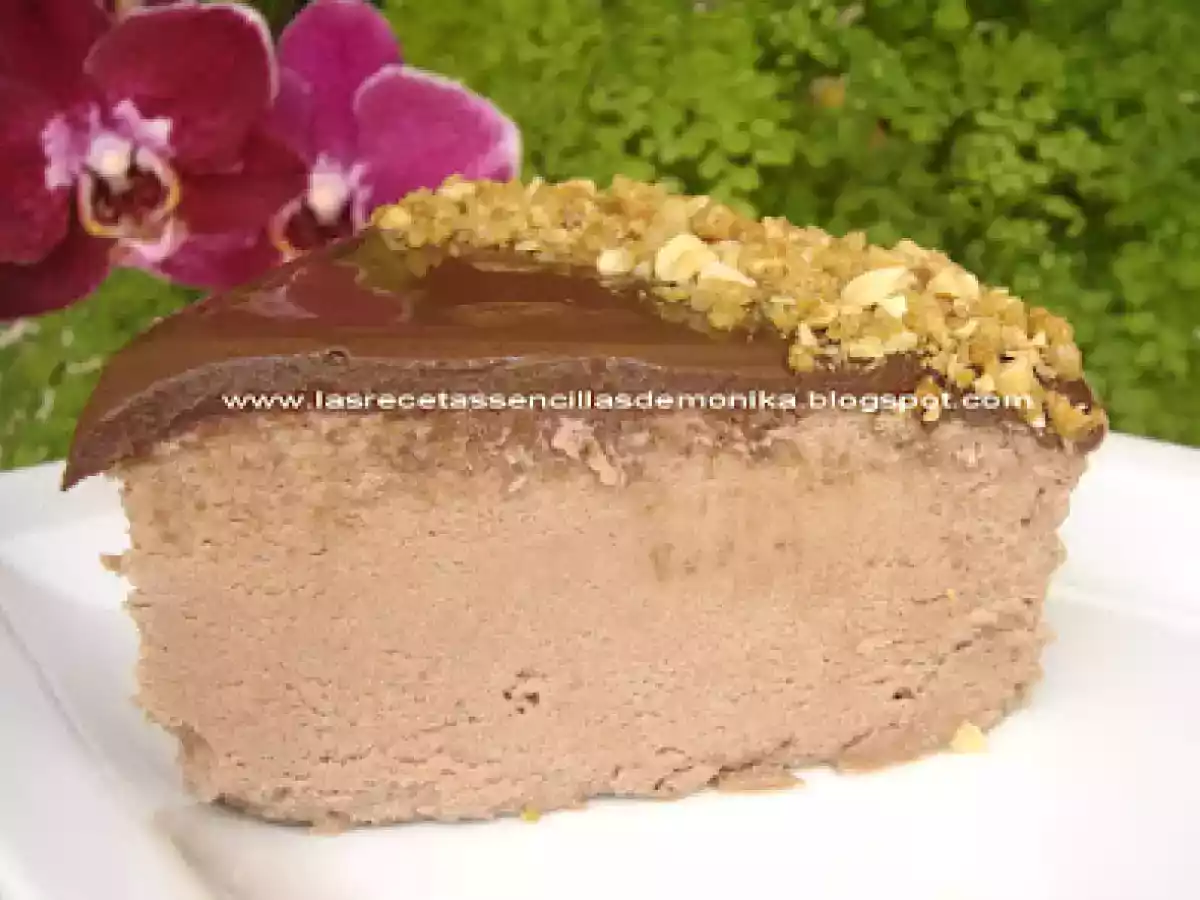 Tarta helada de chocolate