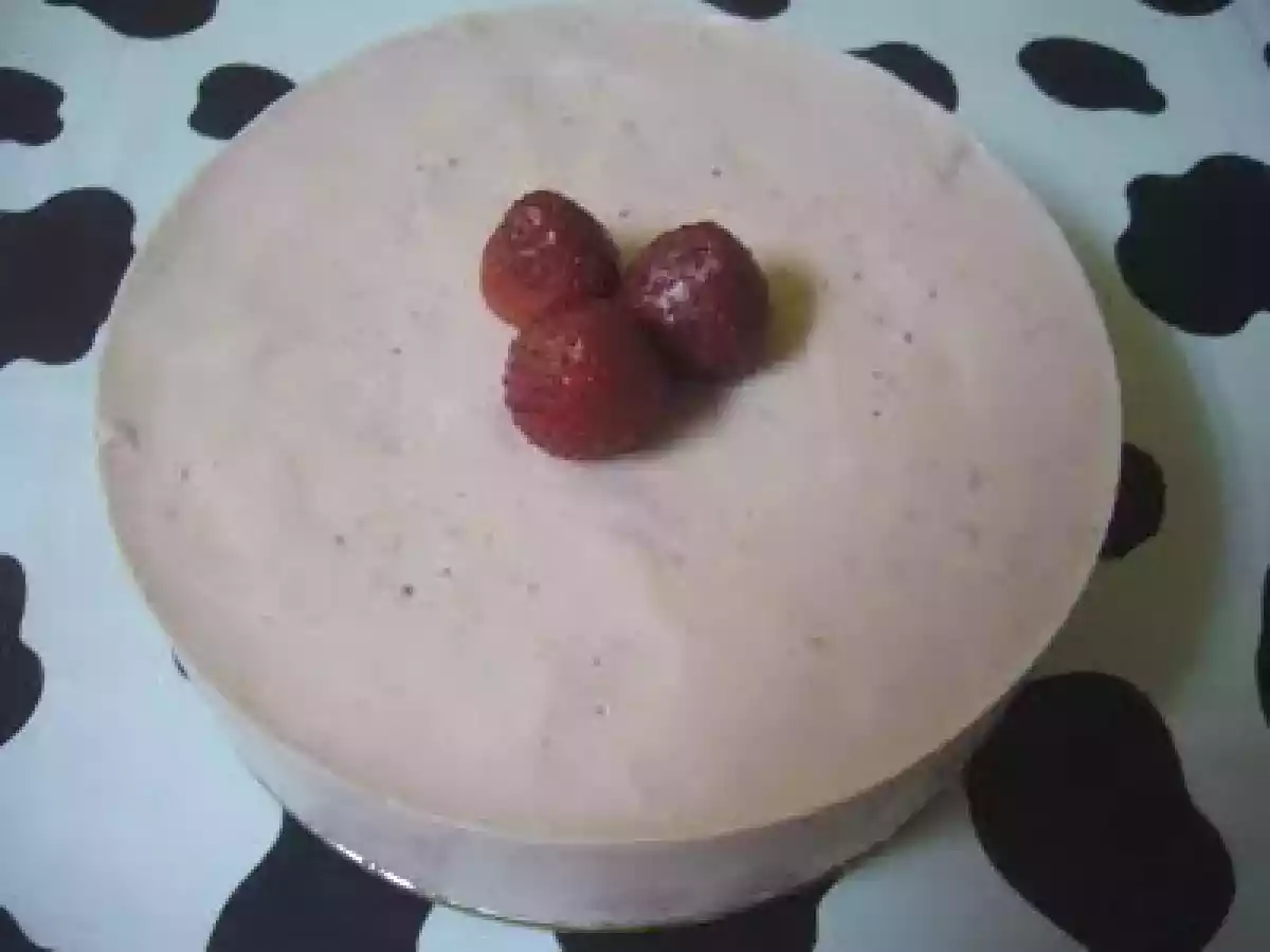 Tarta helada de fresas