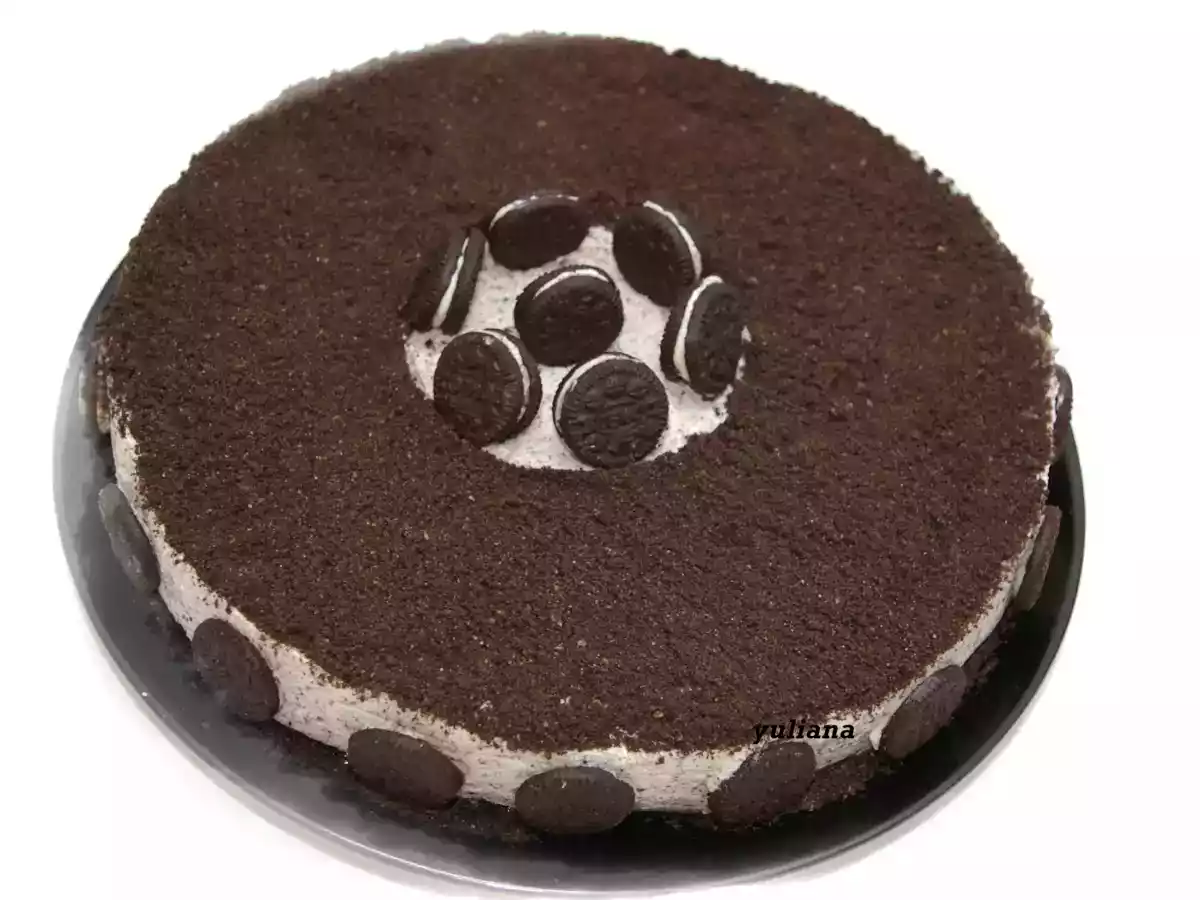 Tarta helada de galletas “Oreo”