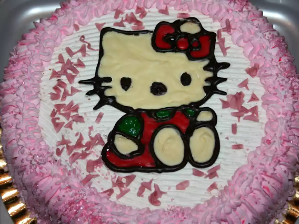 Tarta hello kitty chocolate coloreado - foto 2