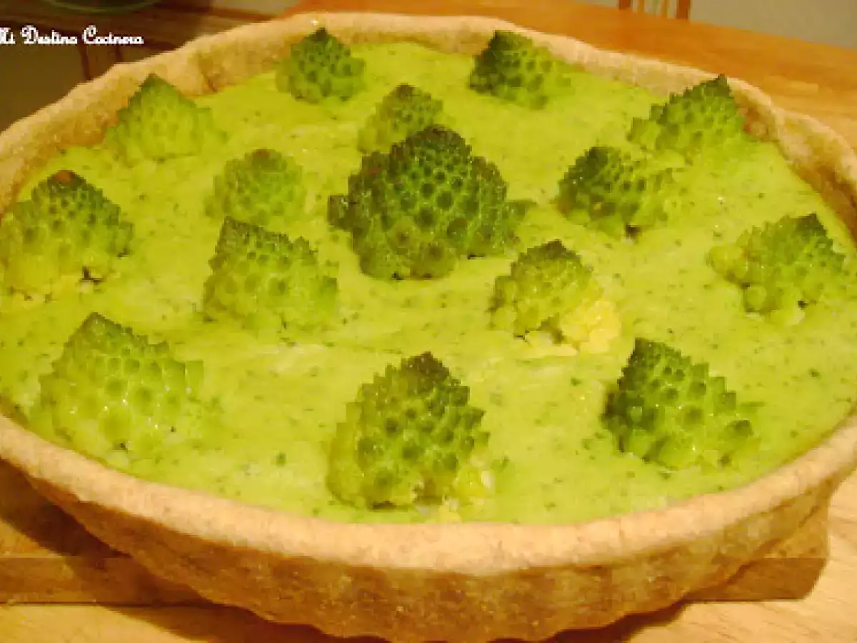 Tarta Integral de Col Romana...Invierno que te quiero Verde!! - foto 2