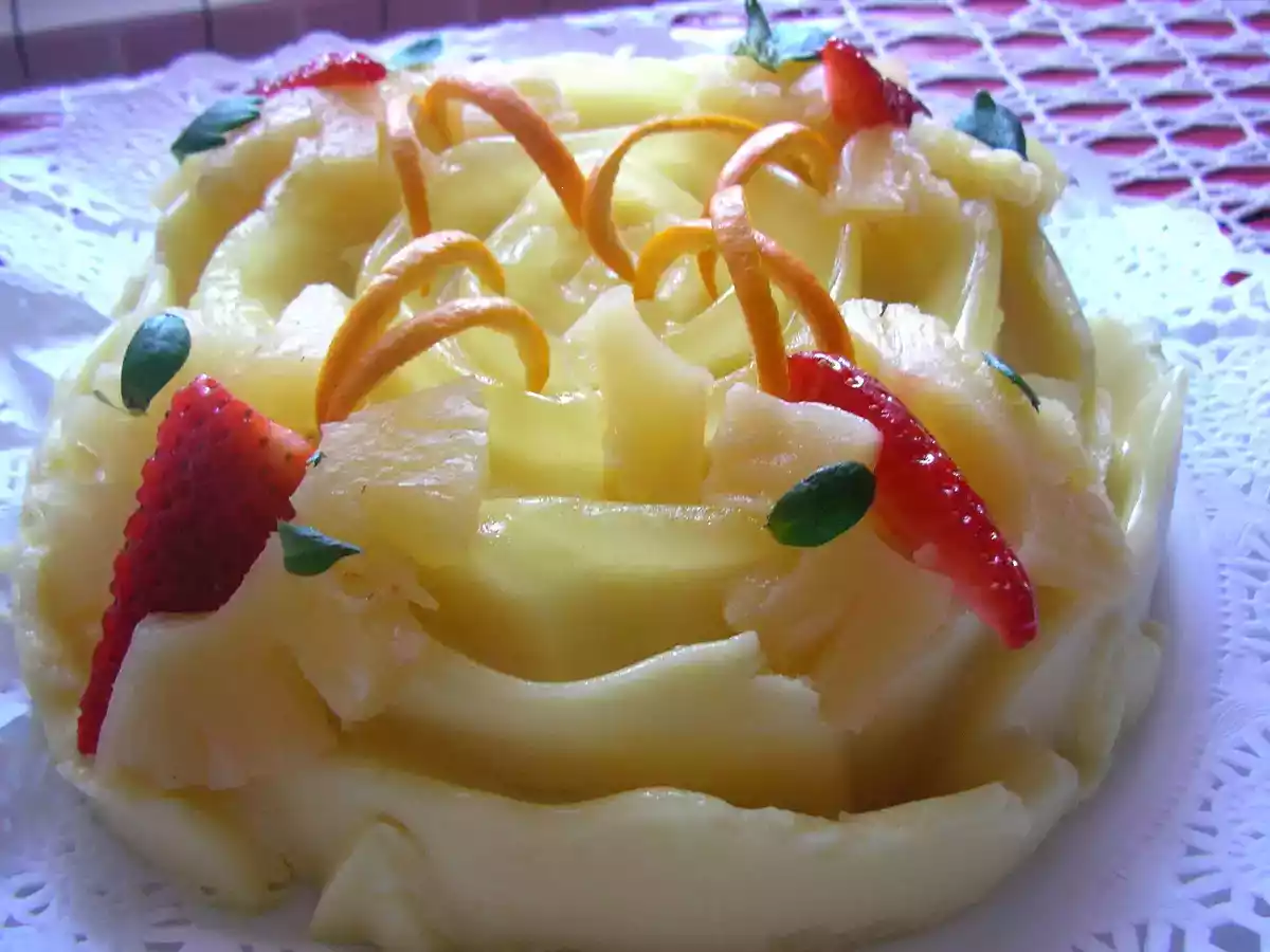 Tarta ligera de piña y limón - foto 3