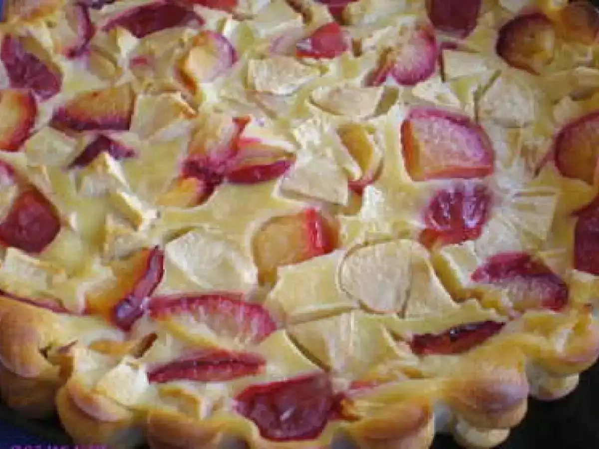 TARTA MANZANAS-CIRUELAS ROJAS