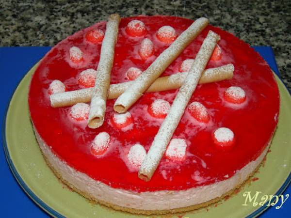 TARTA MASCARPONE Y FRESAS TAGADA