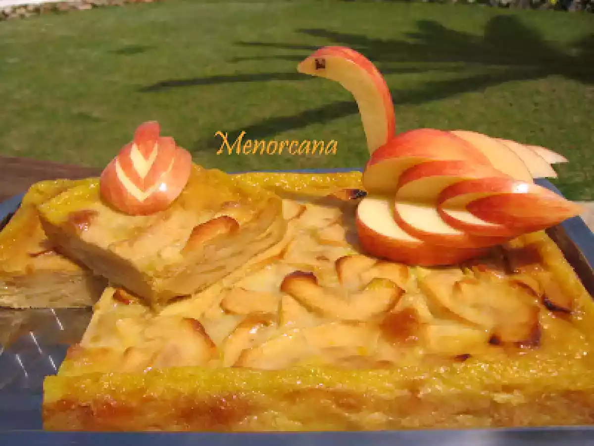Tarta mil hojas de manzana