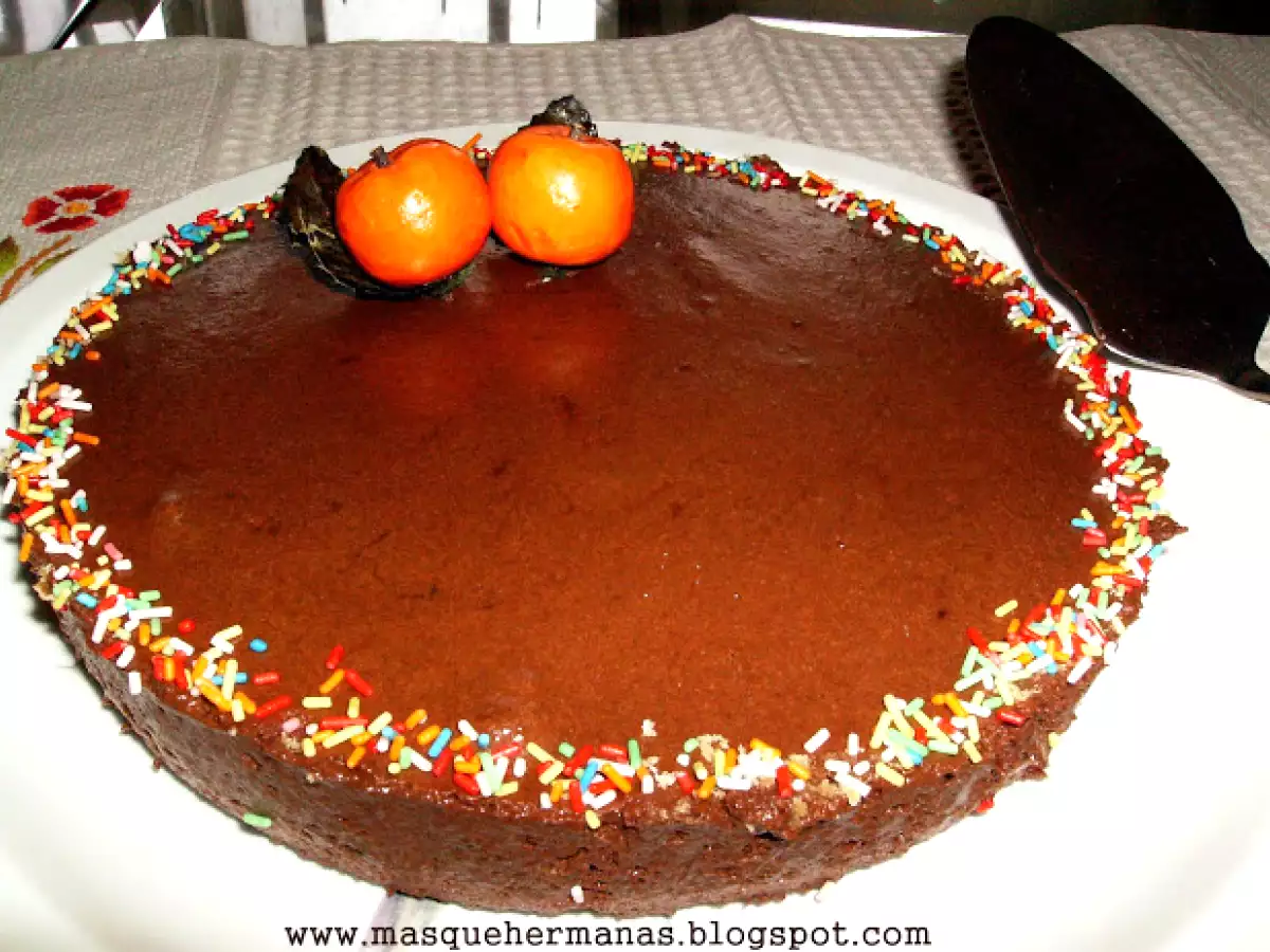 TARTA MOUSSE DE CHOCOLATE A LA NARANJA - foto 2