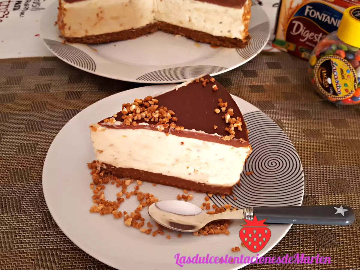 Tarta Mousse de Crema Pastelera y Almendras - foto 3