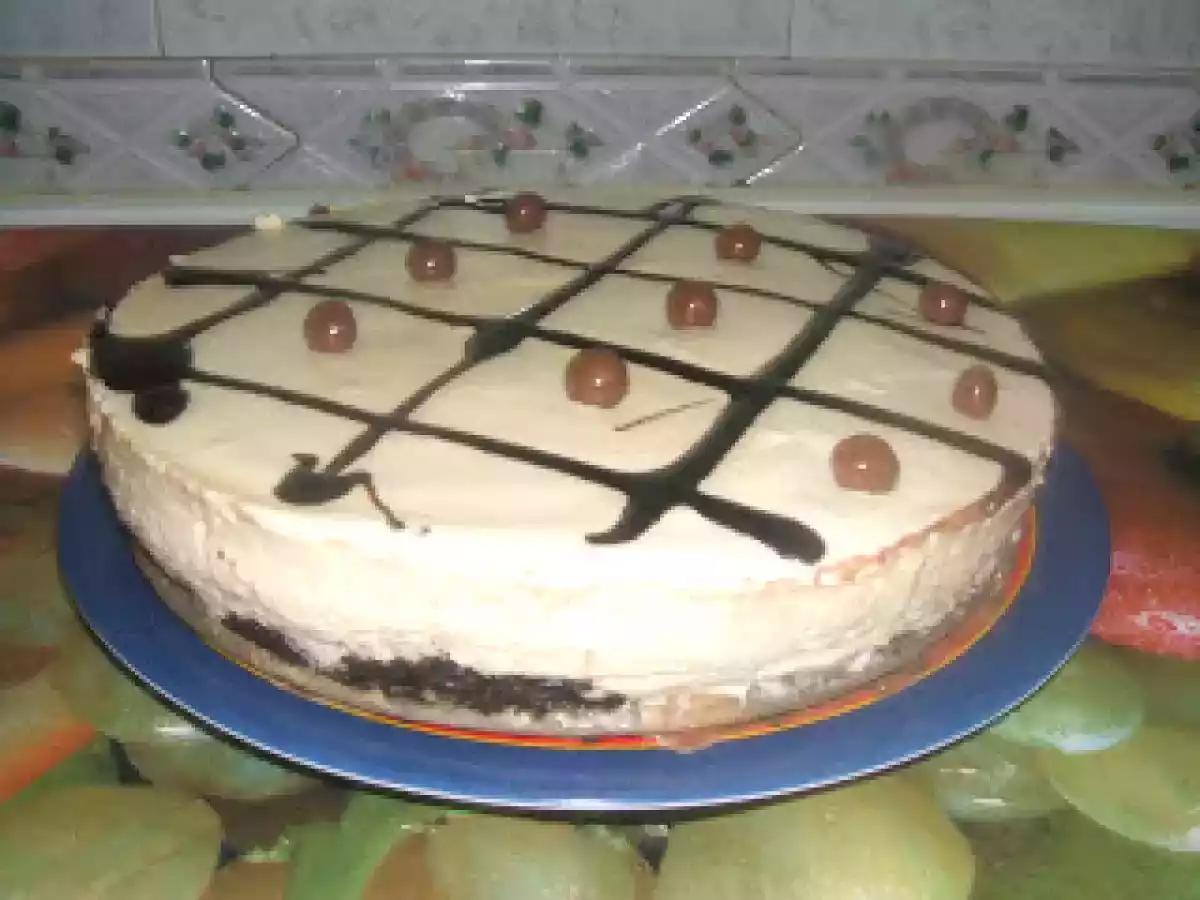 Tarta mousse de dulce de leche