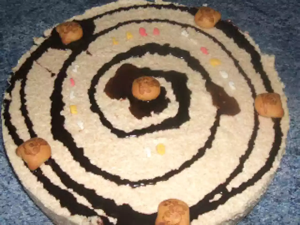 Tarta mousse de galleta y caramelo