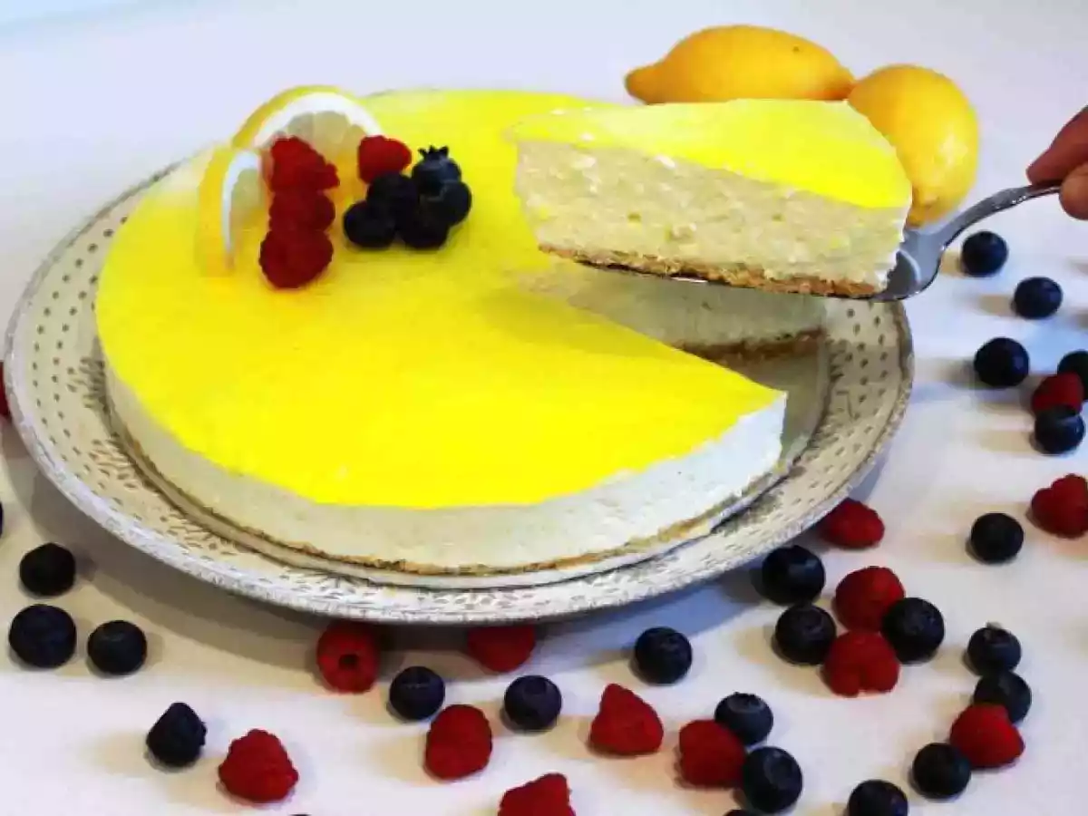 Tarta mousse de limón sin gluten - foto 2