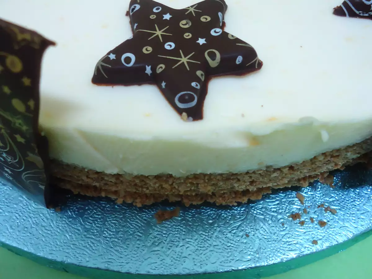 Tarta mousse de mandarina con base de chocolate - foto 2