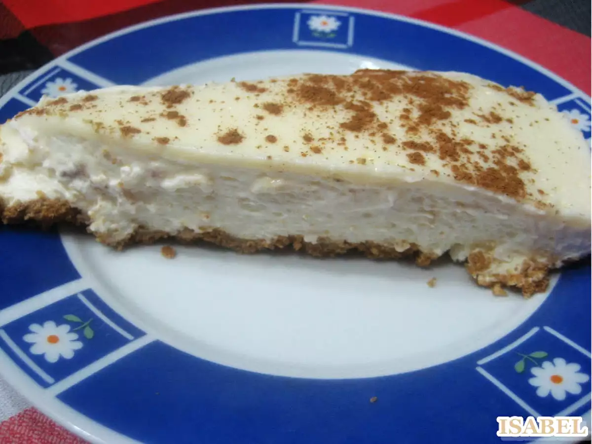 Tarta mousse de natillas