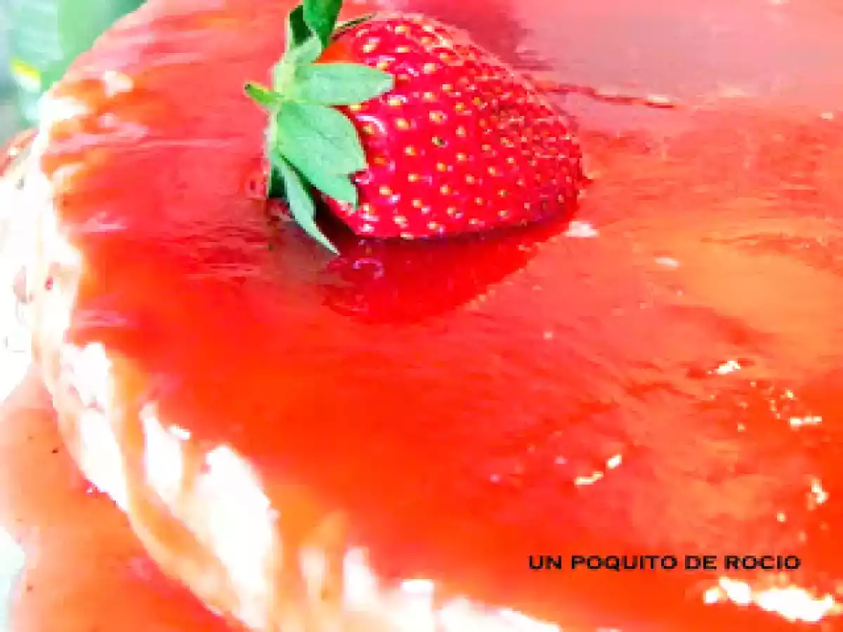 TARTA MOUSSE DE QUESO CON MERMELADA