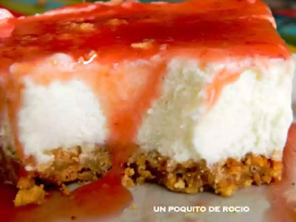 TARTA MOUSSE DE QUESO CON MERMELADA - foto 4