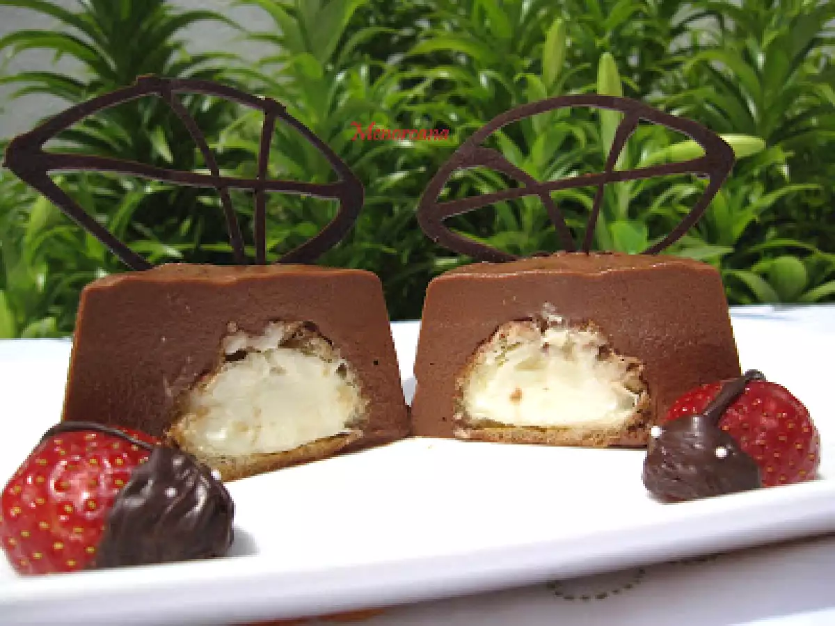 Tarta mousse irish coffee con profiteroles de nata - foto 4