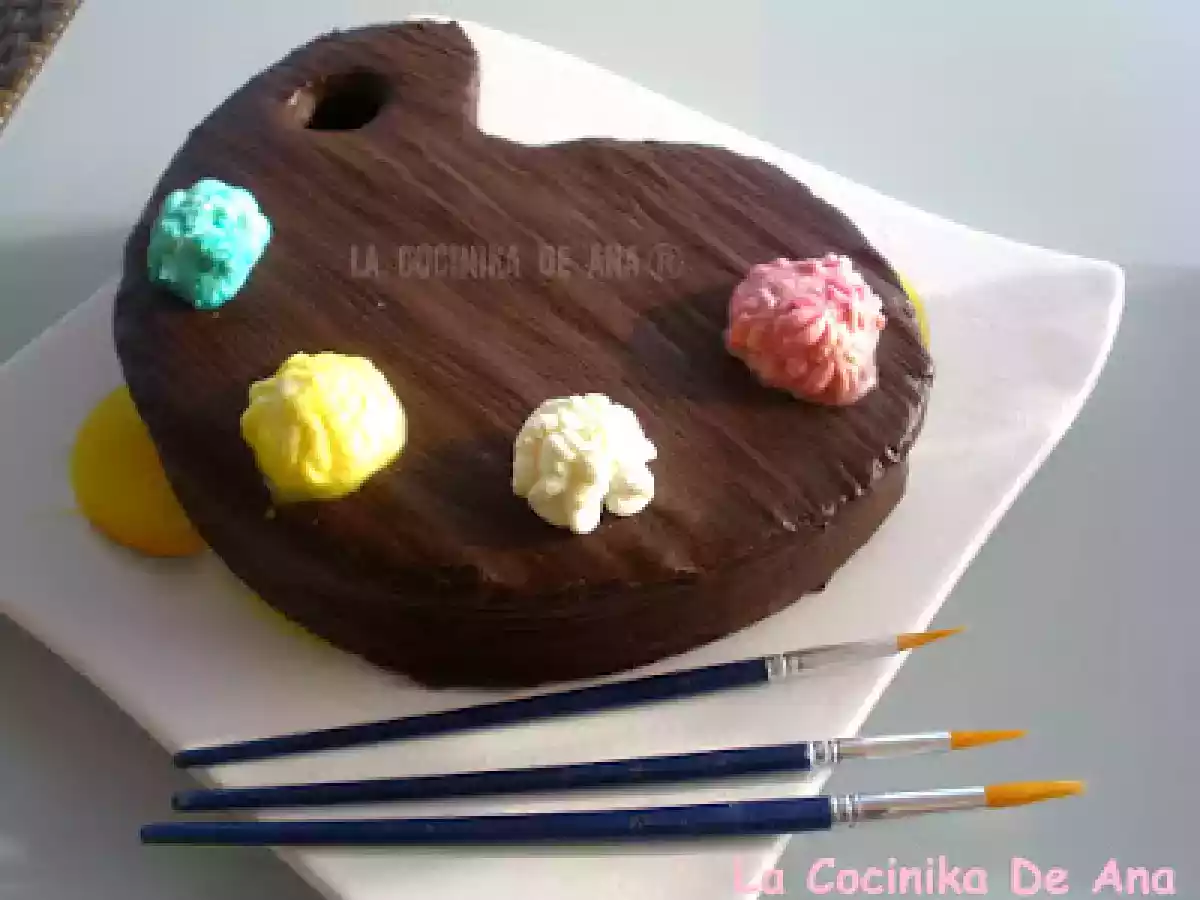 Tarta paleta de pintor