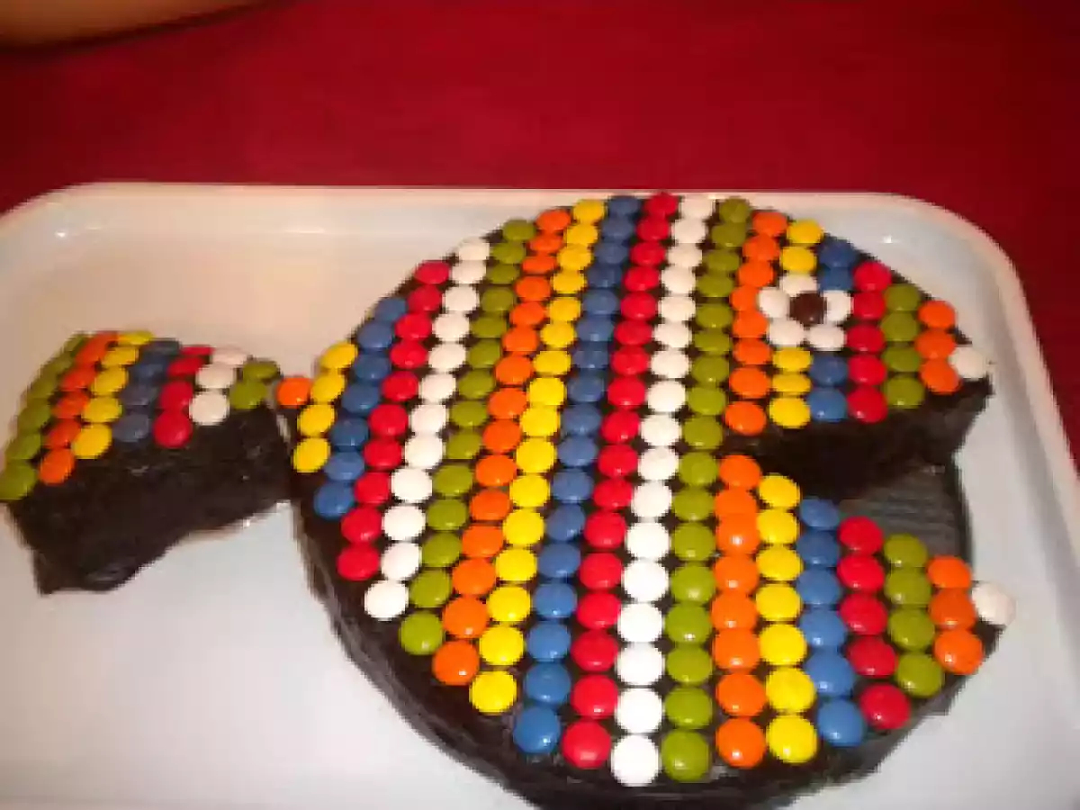 Tarta pez con chocolate